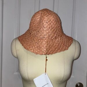 Greenpacha Orange Woven Floppy Hat